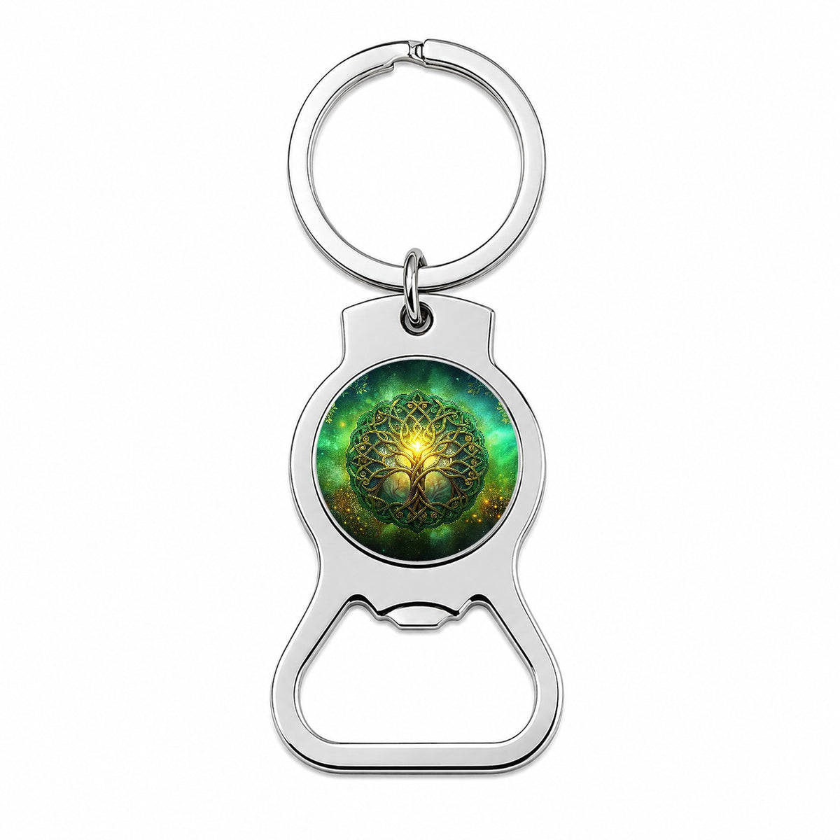 Irish Celtic Elegant Tree Of Life Bottle Opener Keychain