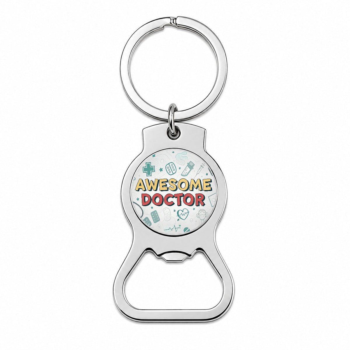 Awesome Doctor MD Inspirational Bottle Opener Keychain