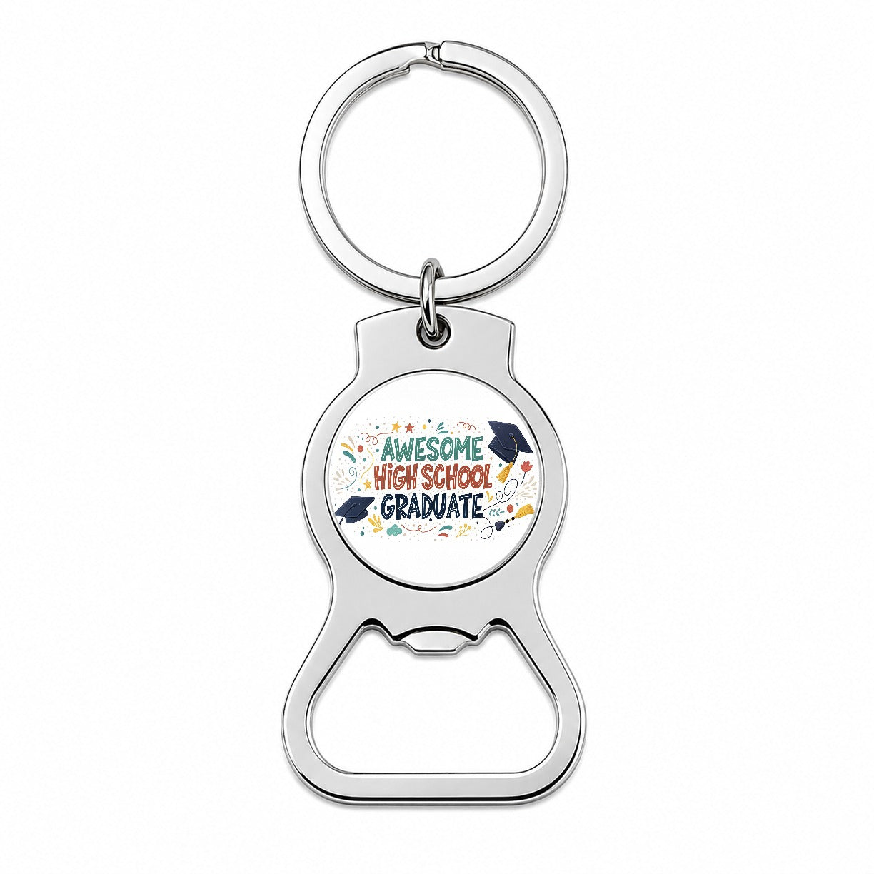Awesome High School Graduate Graduation Inspirational Bottle Opener Keychain