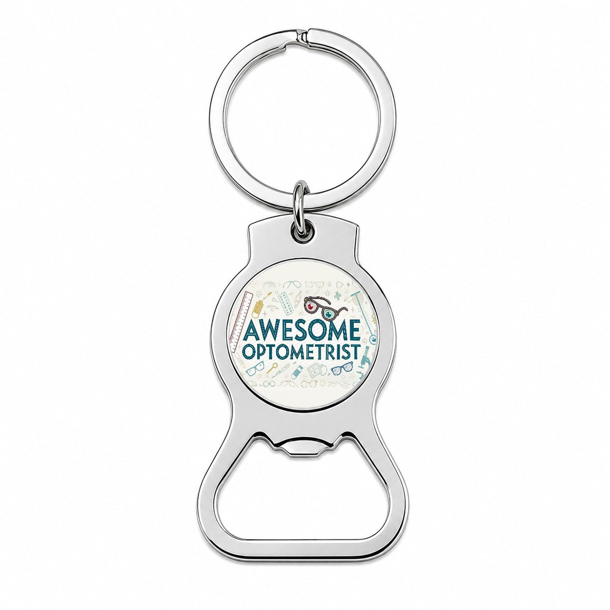 Awesome Optometrist Optical Inspirational Bottle Opener Keychain
