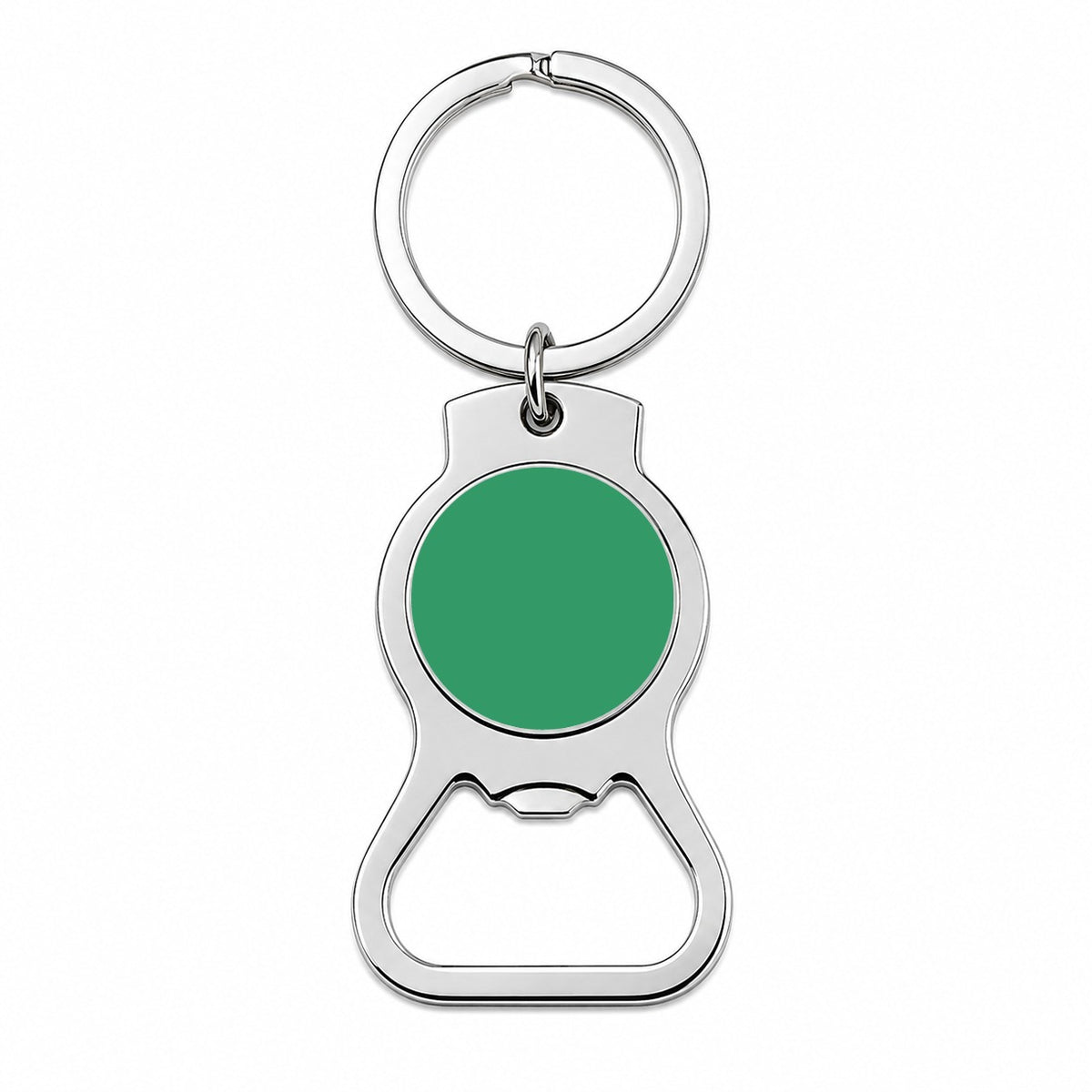 It's Just a Solid Teal Color Bottle Opener Keychain