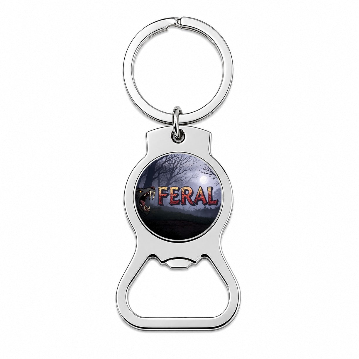 Feral Funny Animal Bottle Opener Keychain