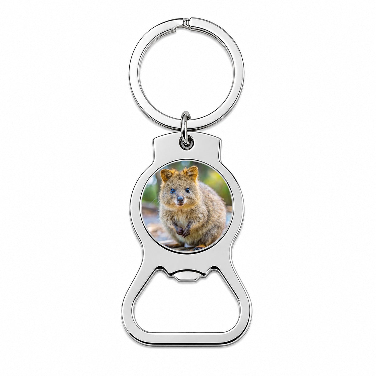 Quokka Photo Bottle Opener Keychain