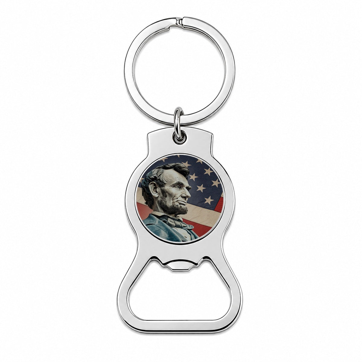 Abraham Lincoln American President Bottle Opener Keychain