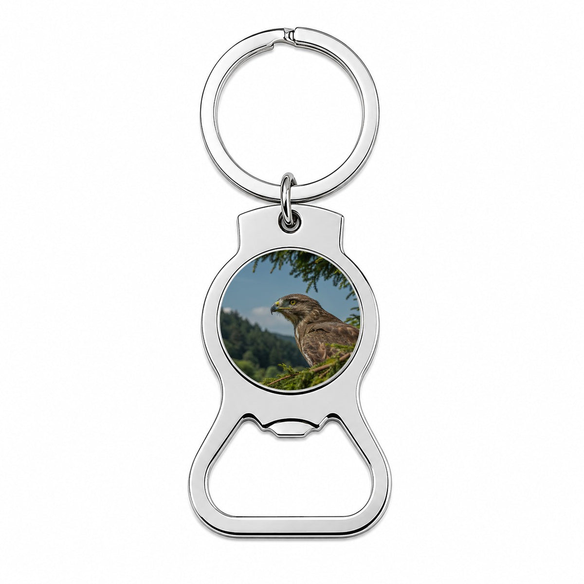 Buzzard Bird Wildlife Nature Bottle Opener Keychain