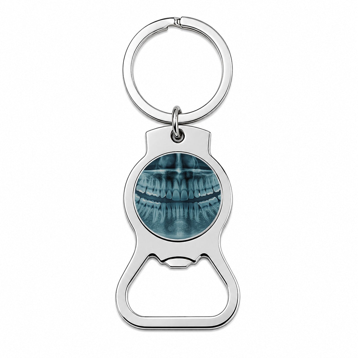 Dental X-Ray Mouth Teeth Dentist Bottle Opener Keychain