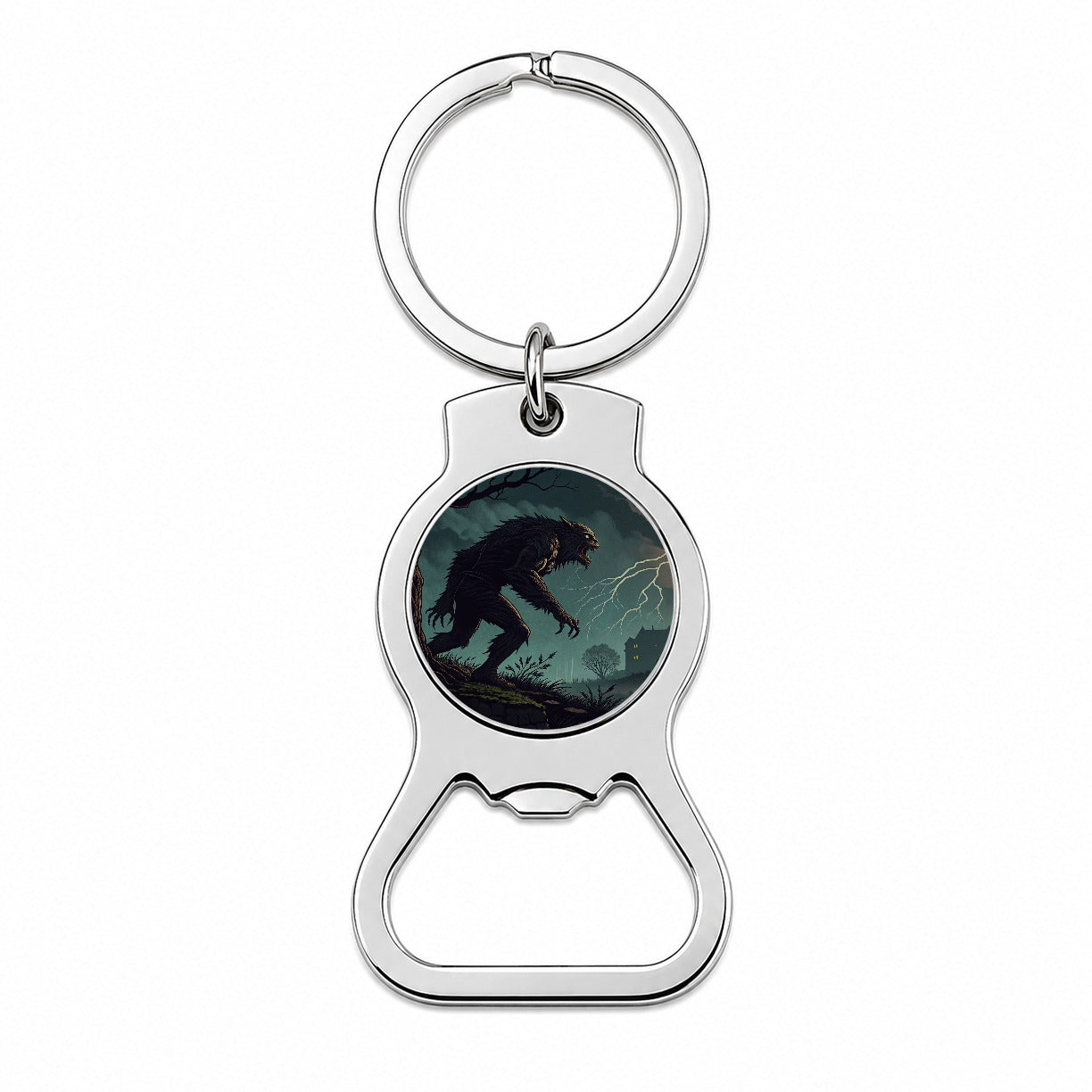 Gothic Horror Monster Halloween Bottle Opener Keychain