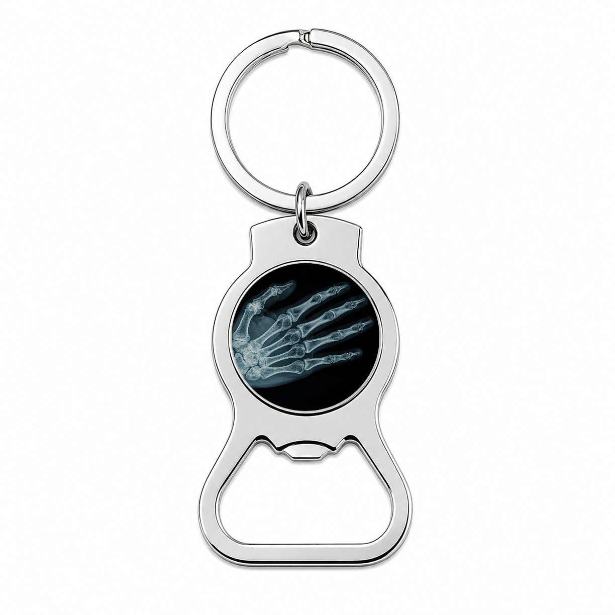 Hand X-Ray Radiograph Bottle Opener Keychain