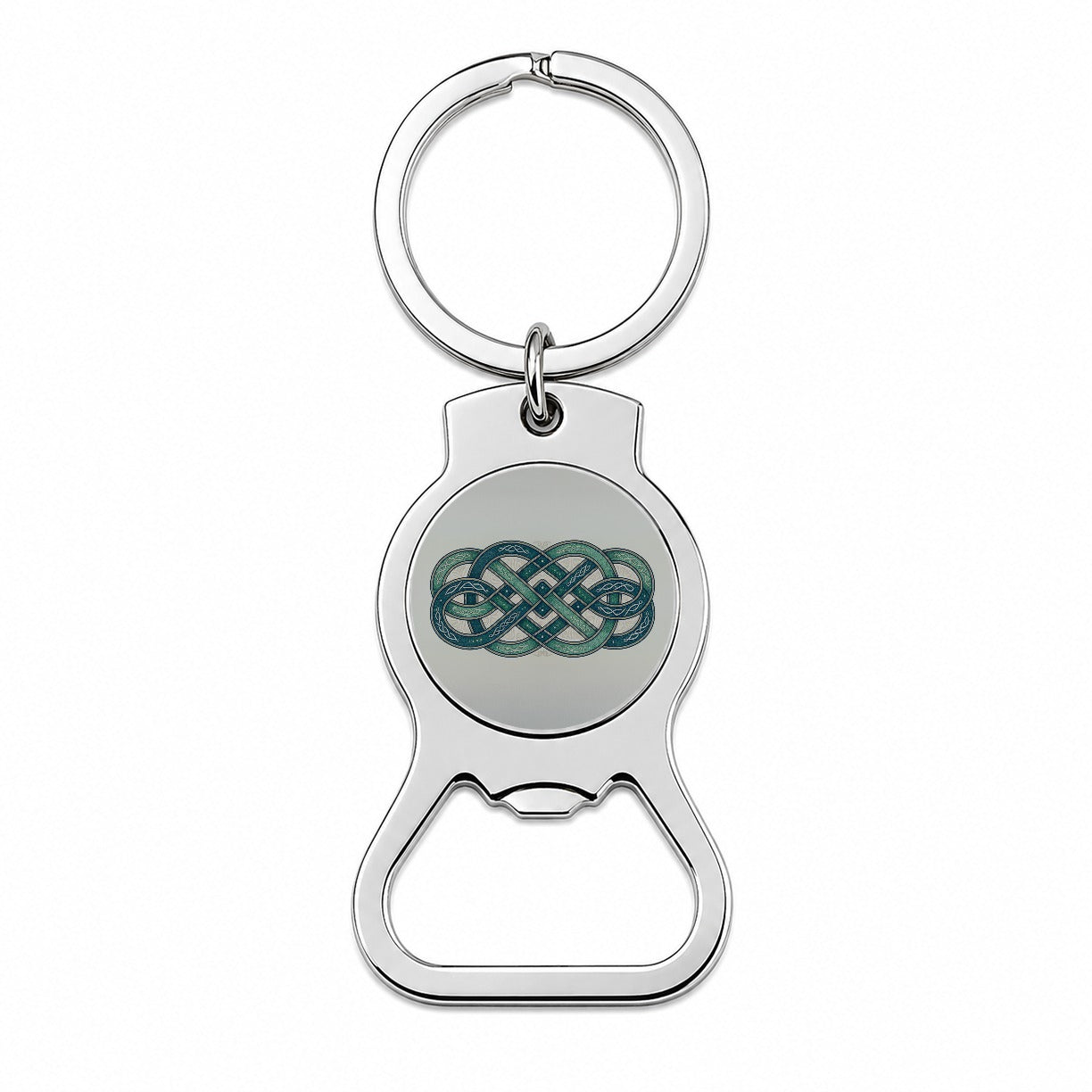 Irish Celtic Intricate Knot Bottle Opener Keychain