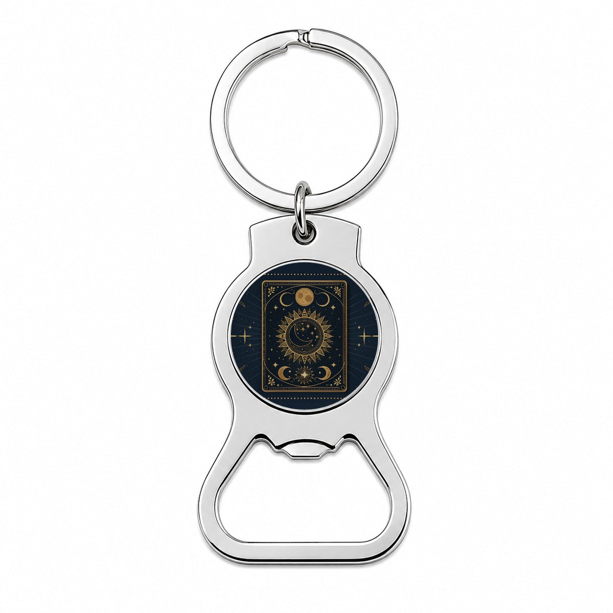 Mystical Divination Tarot Card Bottle Opener Keychain