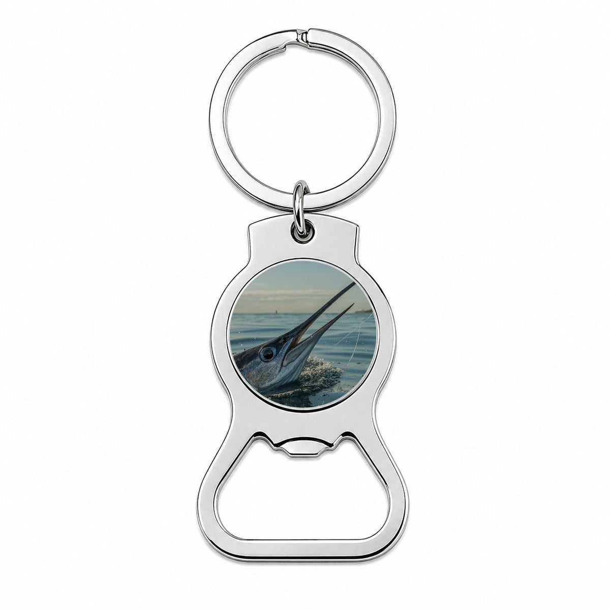 Swordfish Surface Fishing Bottle Opener Keychain