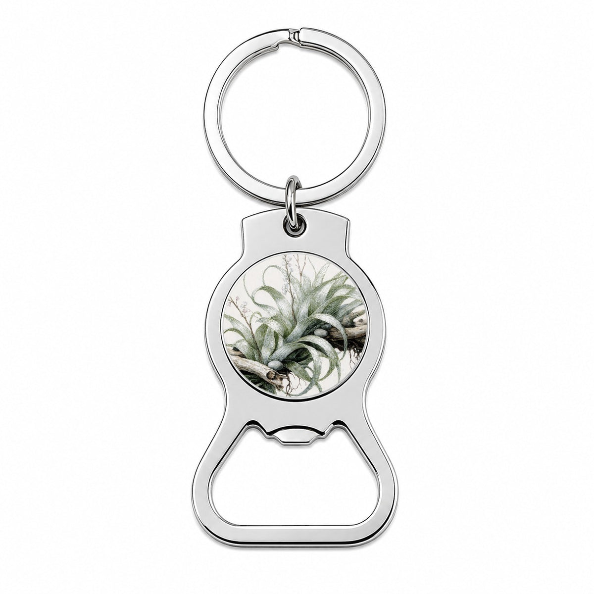 Air Plant Botanical Collection Bottle Opener Keychain