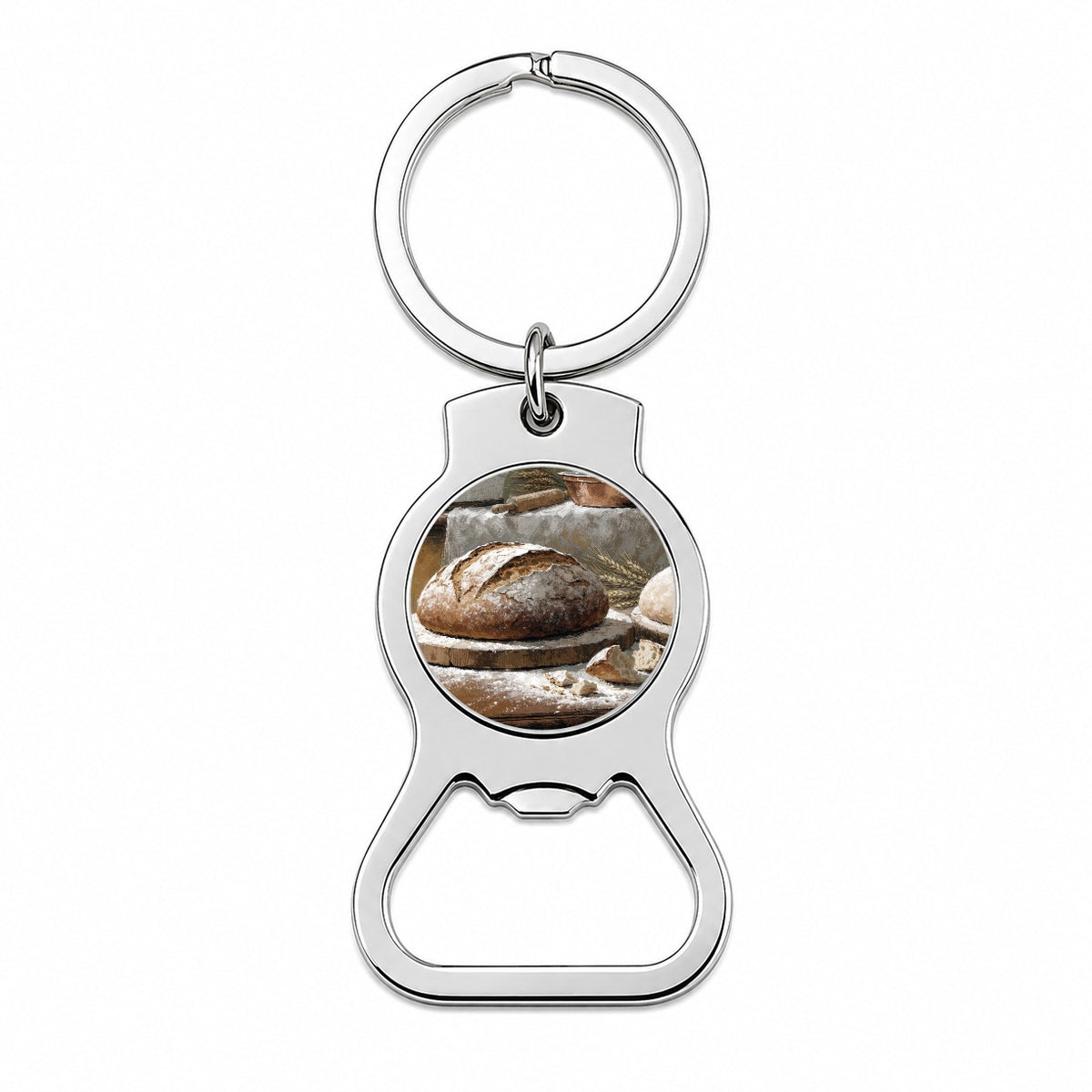 Artisan Bread Baking Bottle Opener Keychain