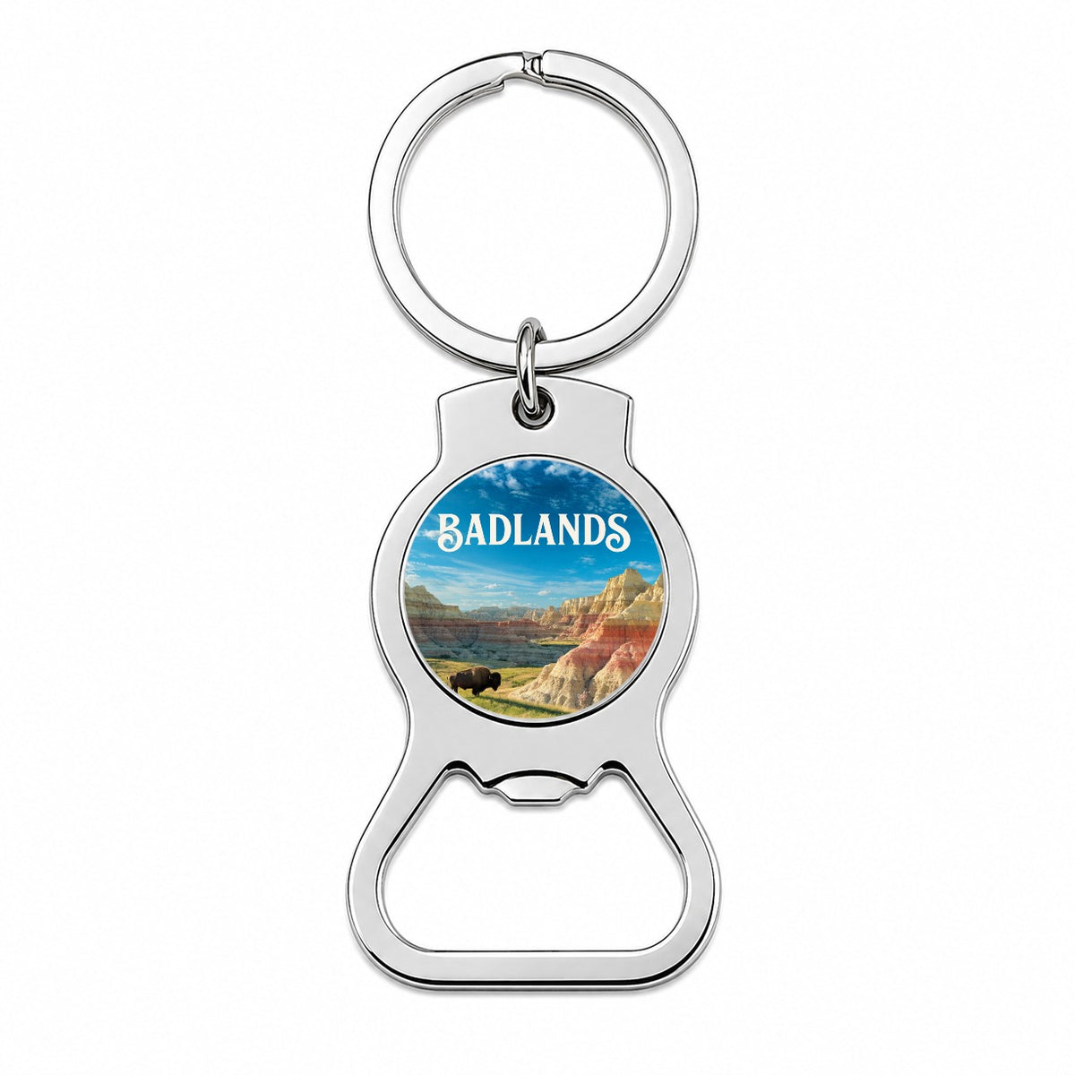 Badlands South Dakota Travel Bottle Opener Keychain
