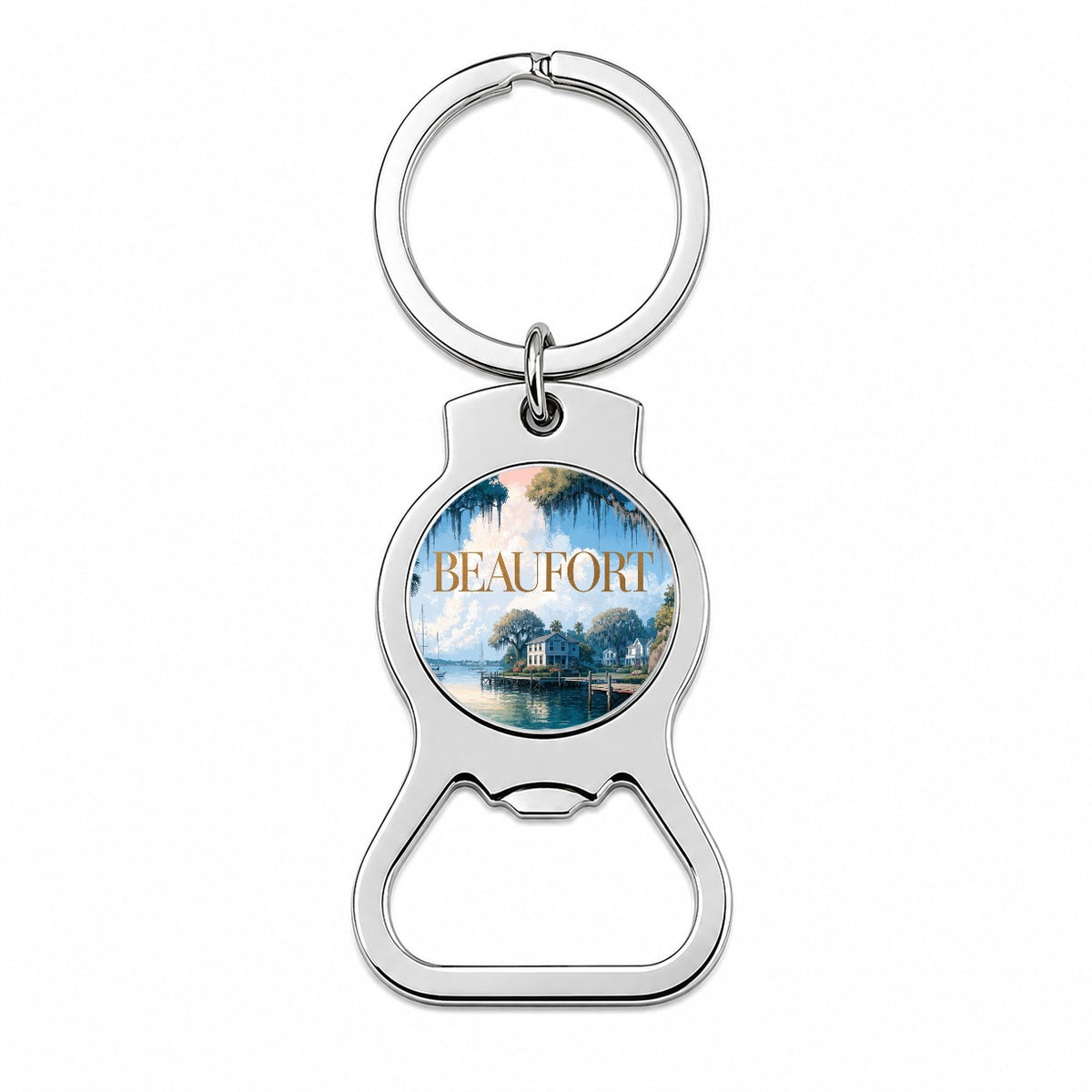 Beaufort South Carolina Travel Bottle Opener Keychain
