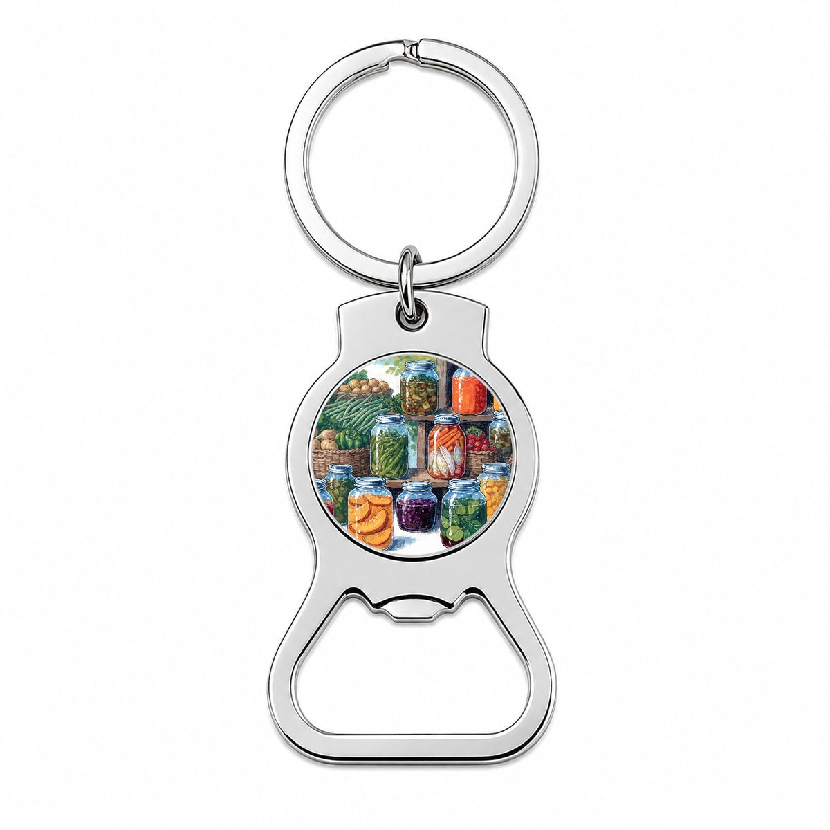 Canning Preserving Garden Bottle Opener Keychain