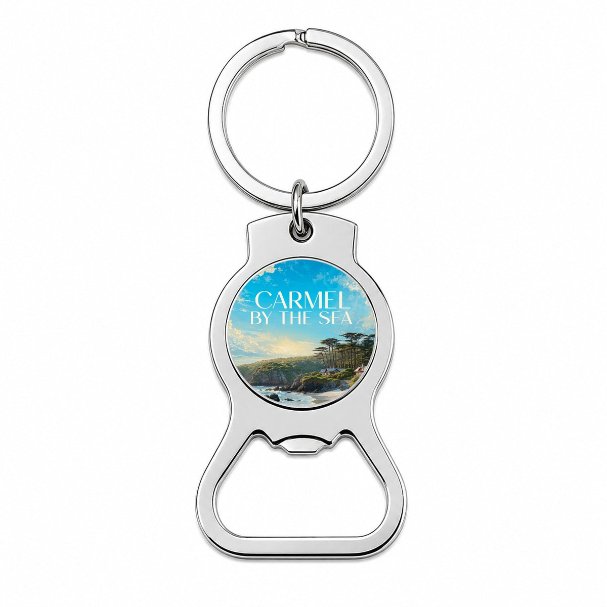 Carmel by the Sea California Travel Bottle Opener Keychain