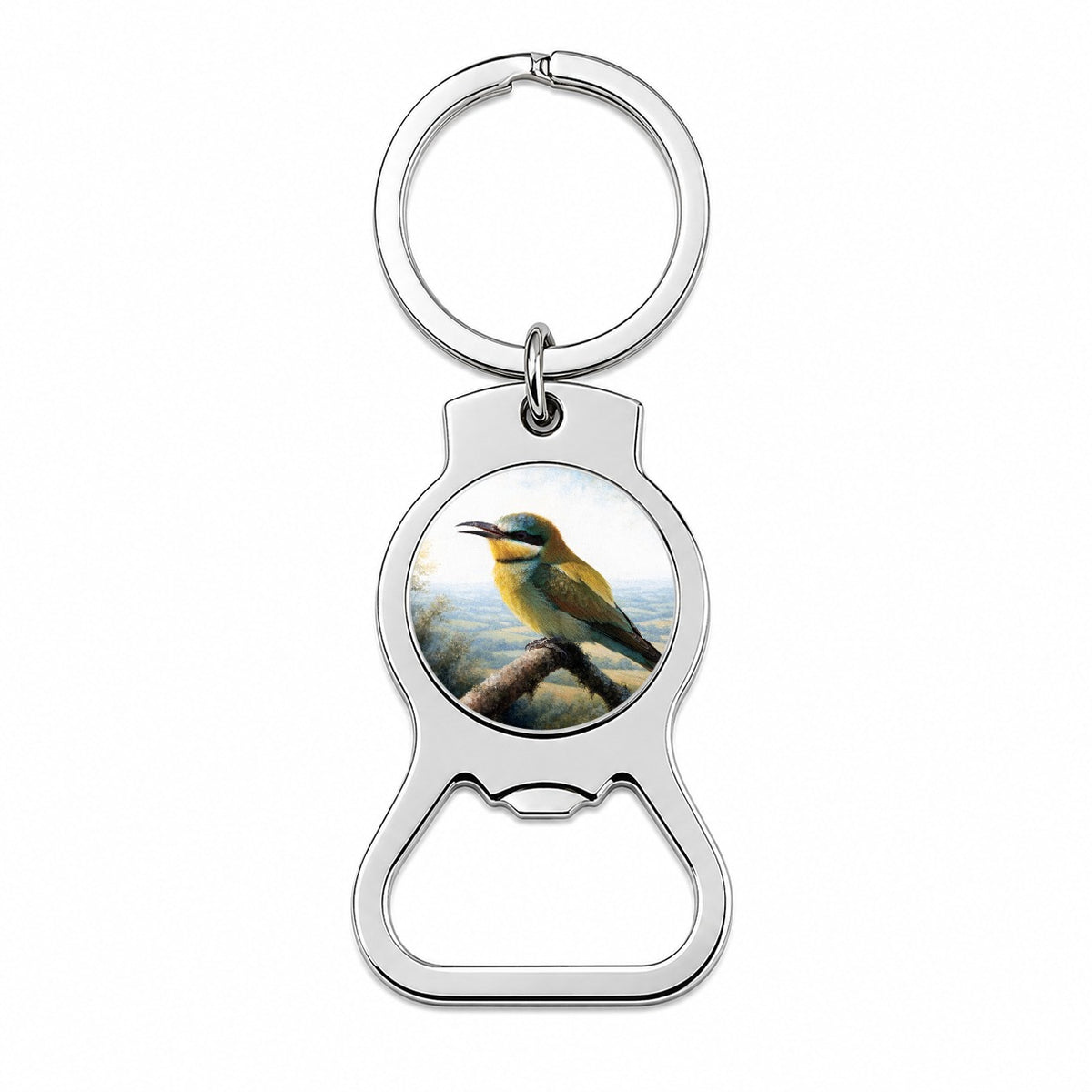 Colorful Bee Eater Bottle Opener Keychain