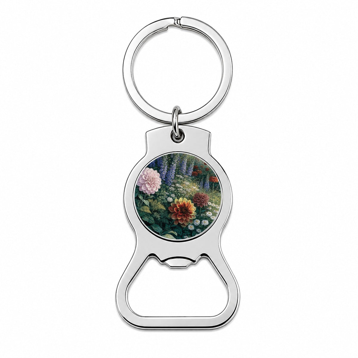 Cut Flower Cottage Garden Bottle Opener Keychain