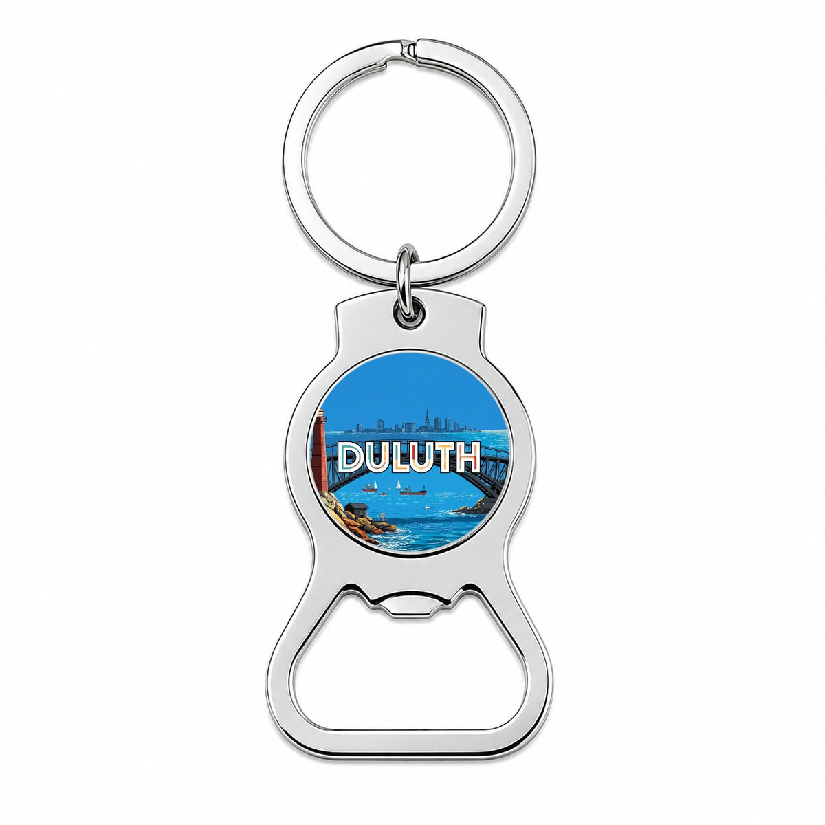 Duluth Minnesota Travel Bottle Opener Keychain