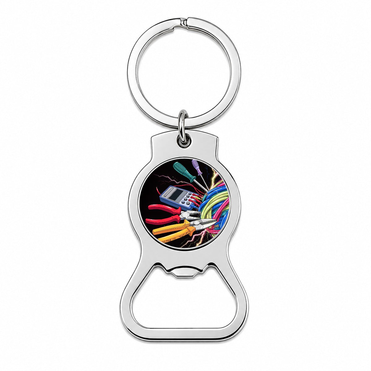 Electrician Tools Lightning Bottle Opener Keychain