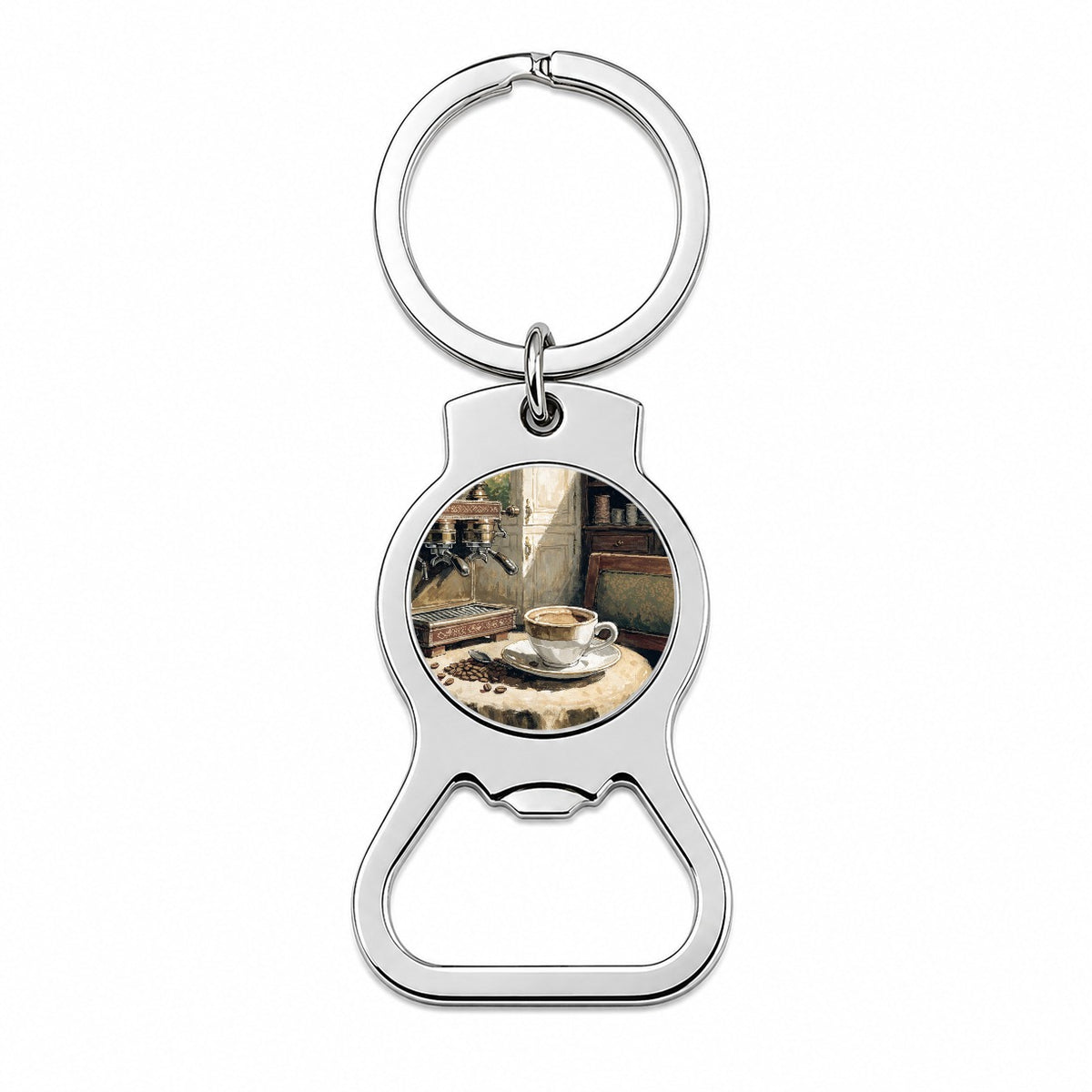 Espresso Coffee Aesthetic Bottle Opener Keychain