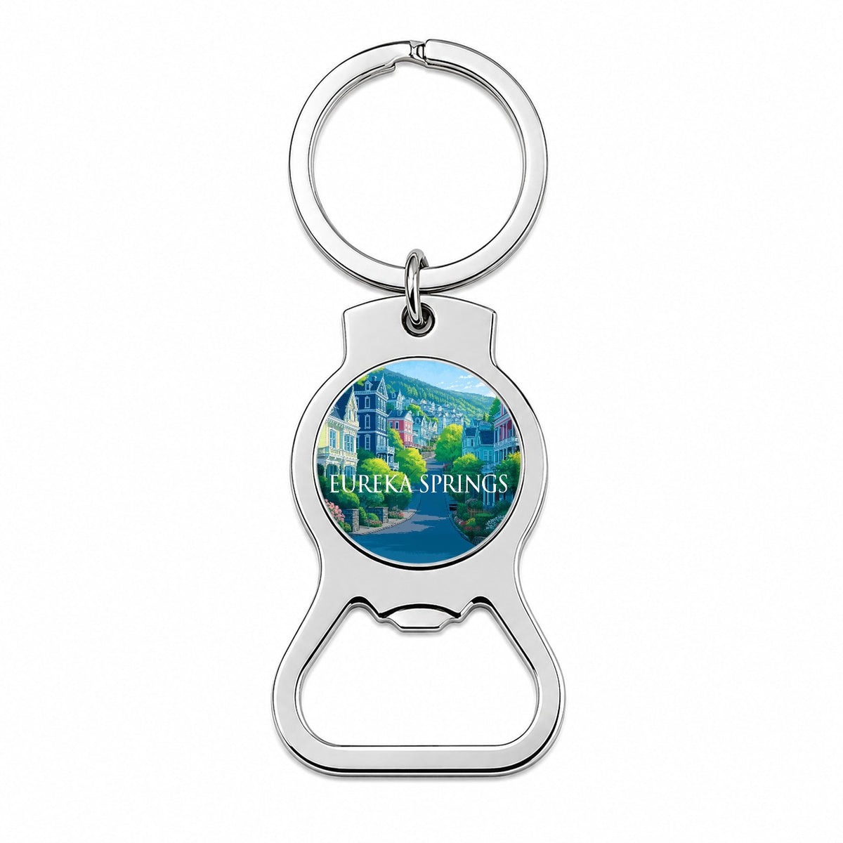 Eureka Springs Arkansas Travel Bottle Opener Keychain