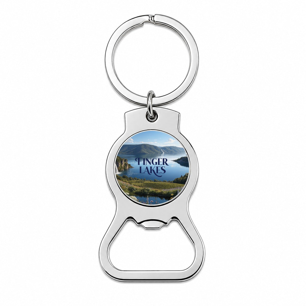 Finger Lakes Travel Bottle Opener Keychain