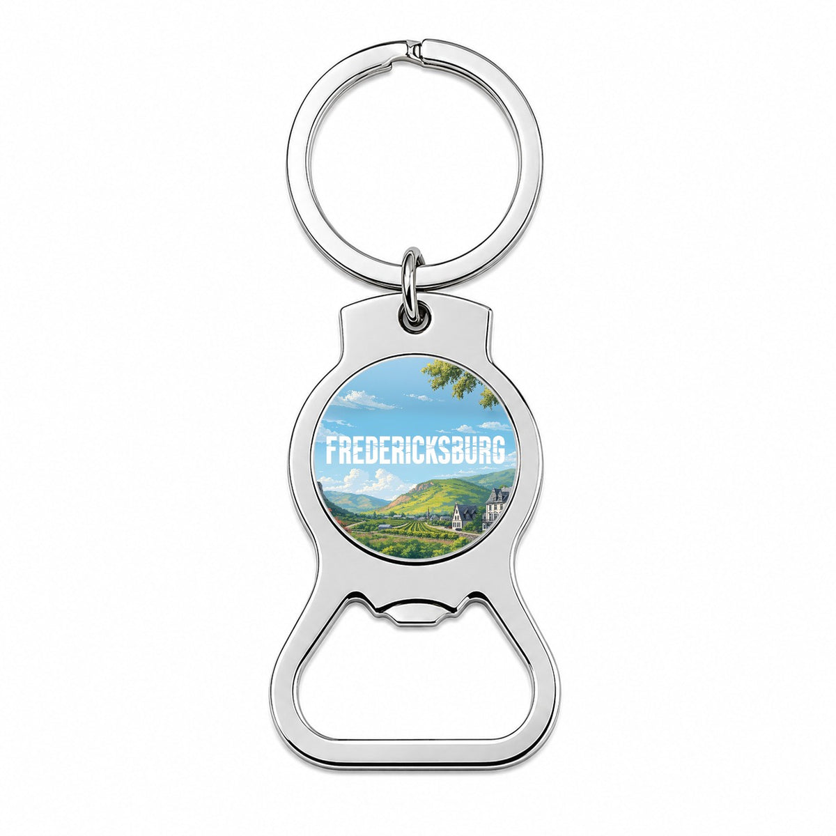 Fredericksburg Texas Travel Bottle Opener Keychain