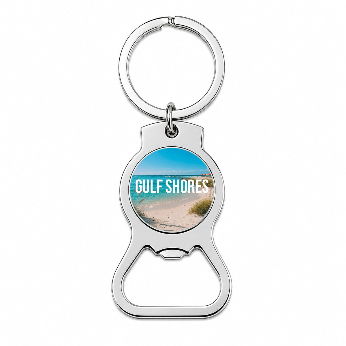 Gulf Shores Alabama Travel Bottle Opener Keychain