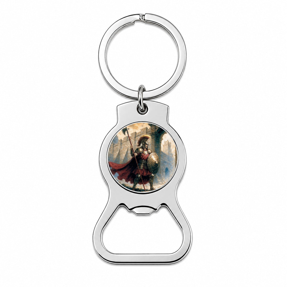 Hector Trojan Warrior Bottle Opener Keychain