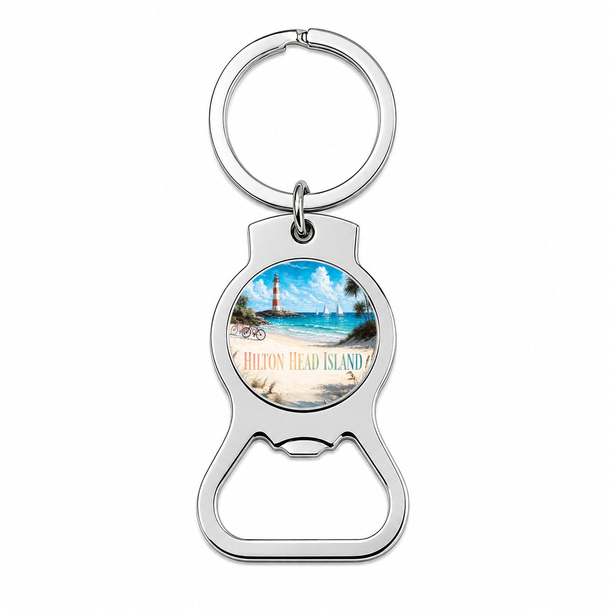 Hilton Head Island South Carolina Travel Bottle Opener Keychain