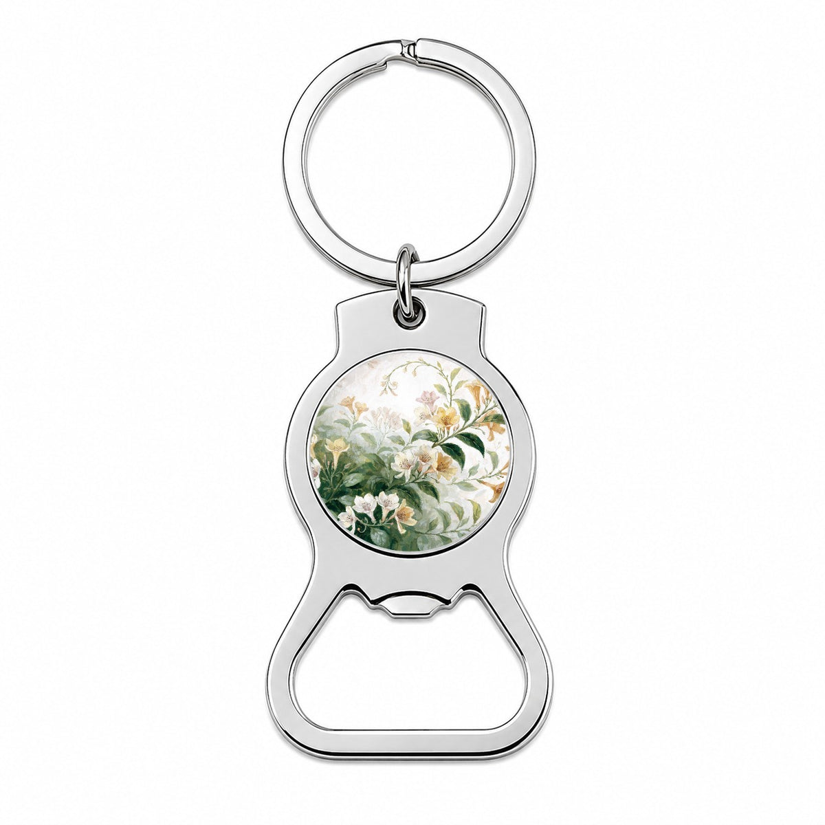 Honeysuckle Flowers Flowering Vine Bottle Opener Keychain