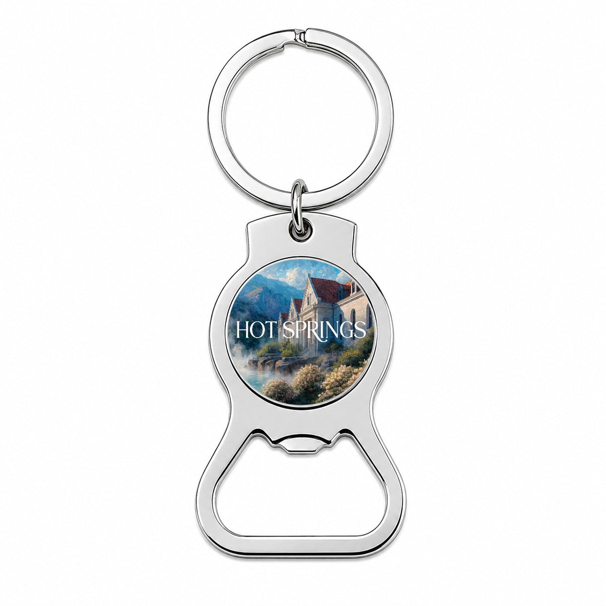 Hot Springs Arkansas Travel Bottle Opener Keychain