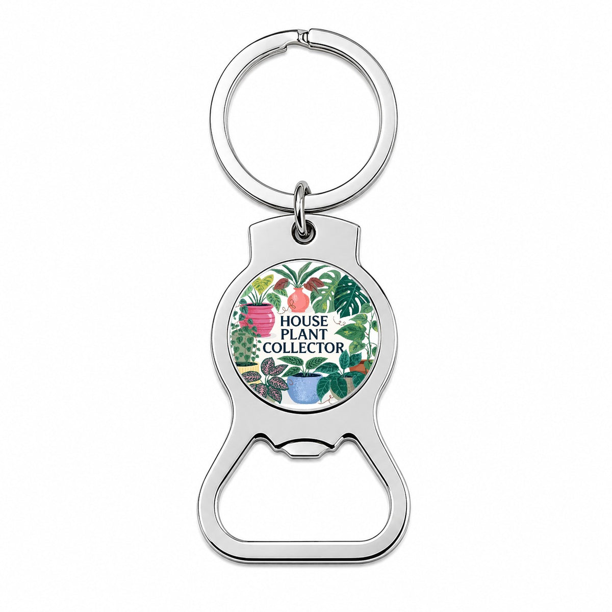House Plant Collector Bottle Opener Keychain
