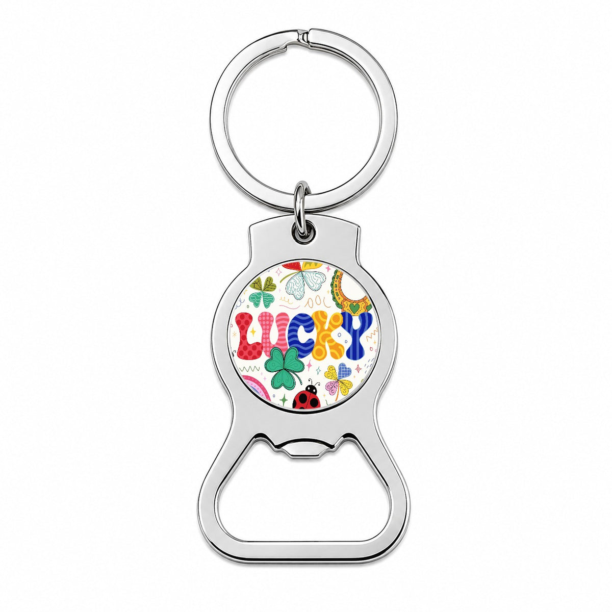 Lucky Cute Colorful Bottle Opener Keychain