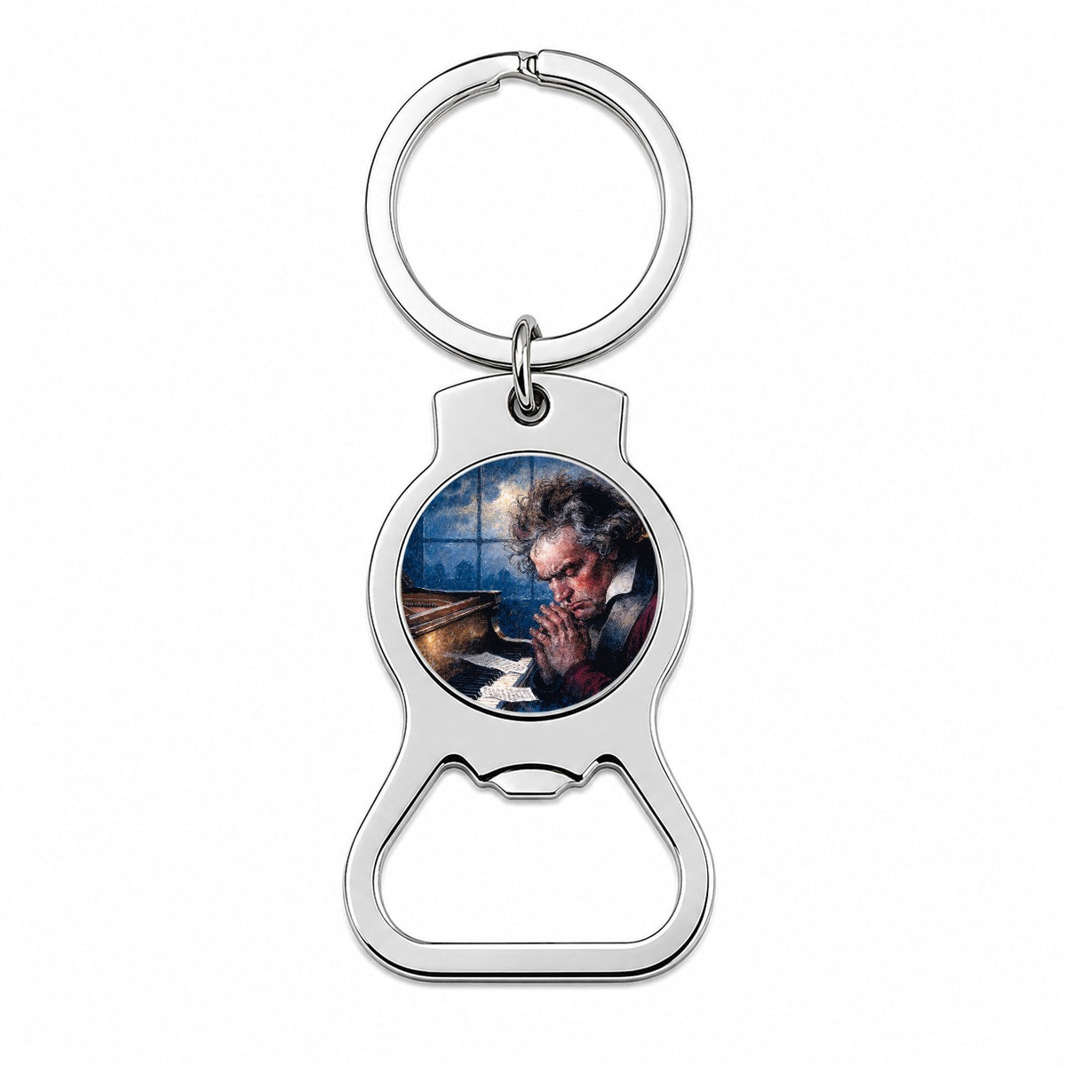 Ludwig Van Beethoven Composer Bottle Opener Keychain