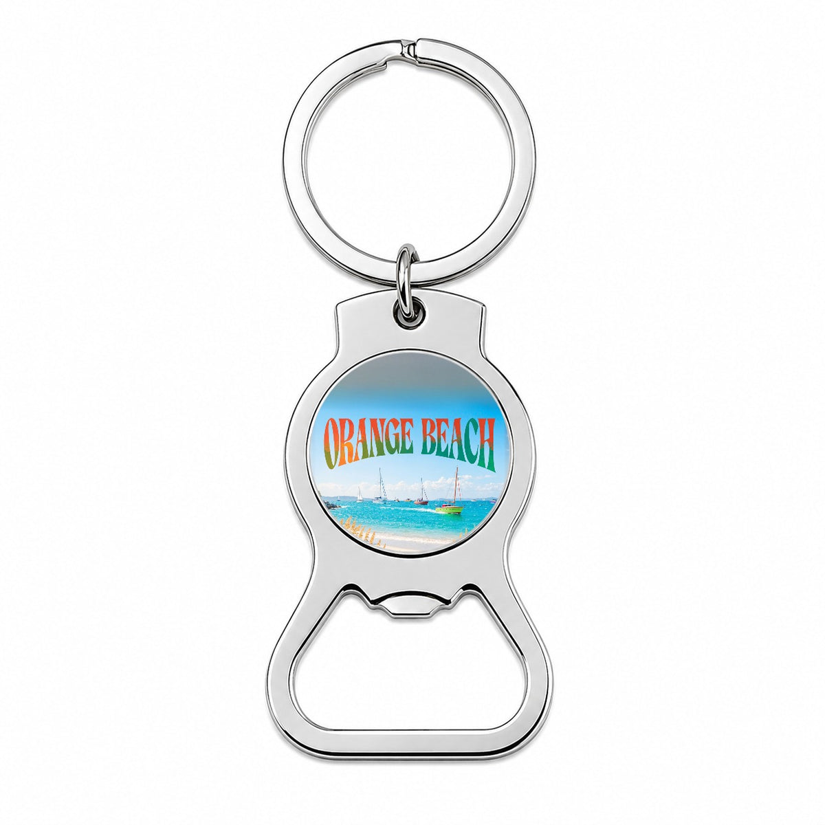 Orange Beach Alabama Travel Bottle Opener Keychain
