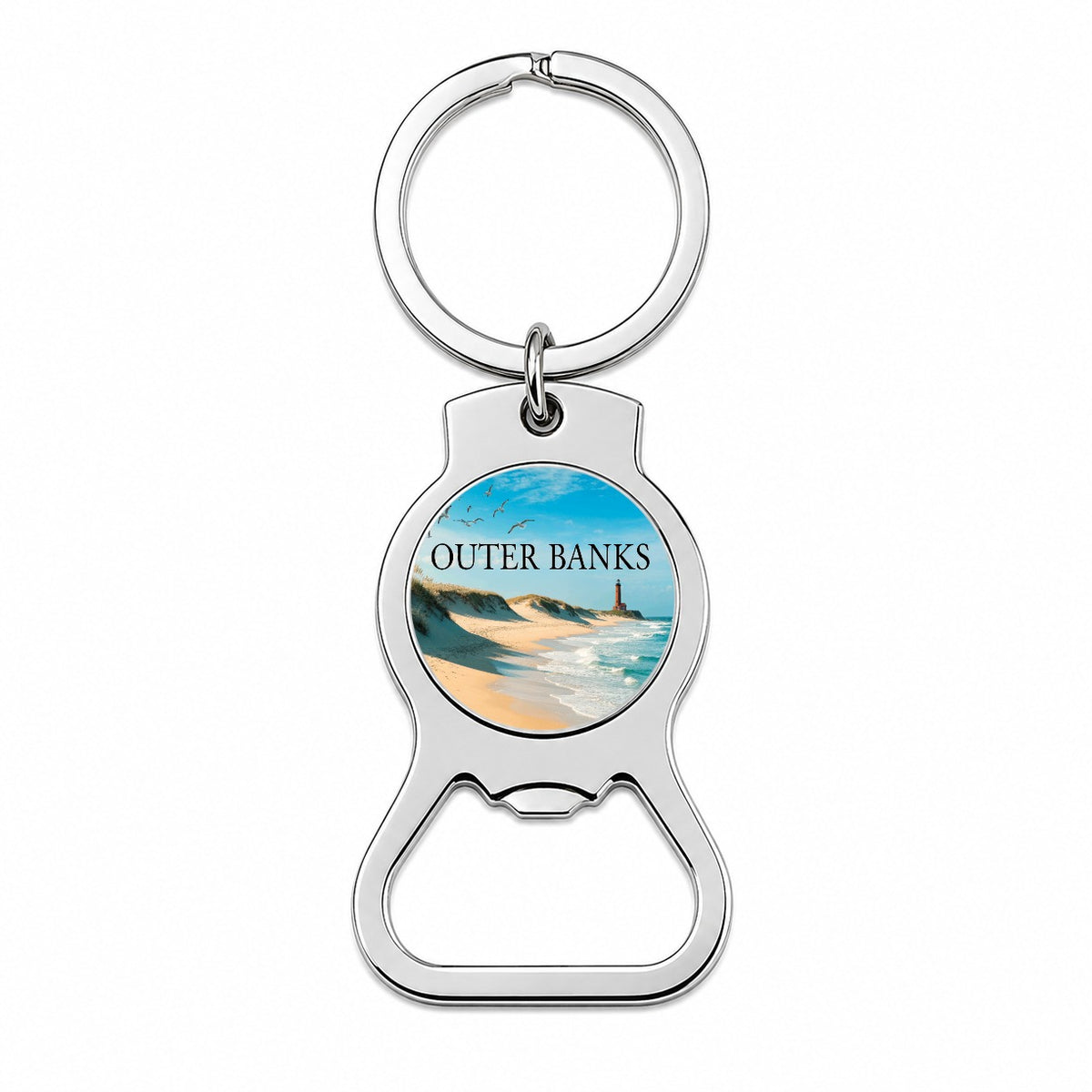 Outer Banks North Carolina Travel Beach Bottle Opener Keychain