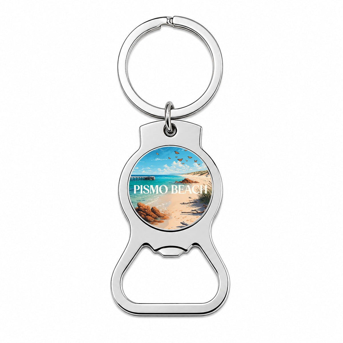 Pismo Beach California Travel Bottle Opener Keychain