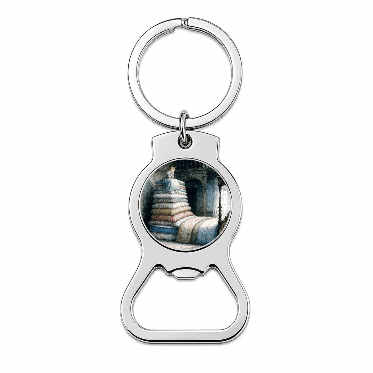 Princess Pea Fairy Tale Bottle Opener Keychain