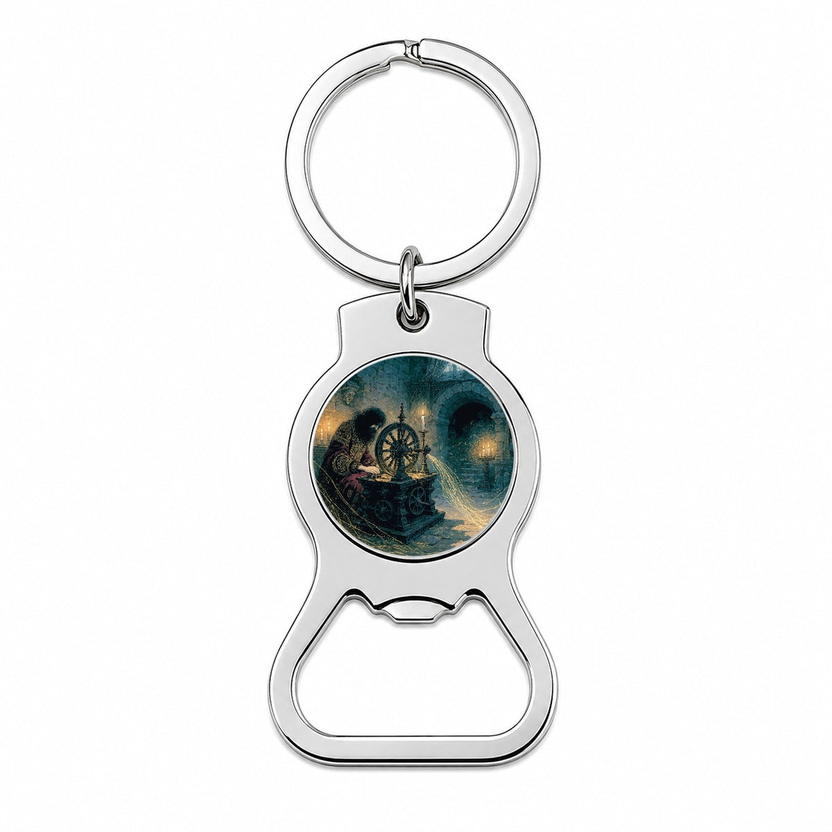 Rumpelstiltskin Fairy Tale Bottle Opener Keychain