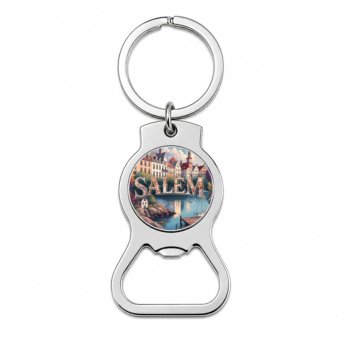 Salem Massachusetts Travel Bottle Opener Keychain