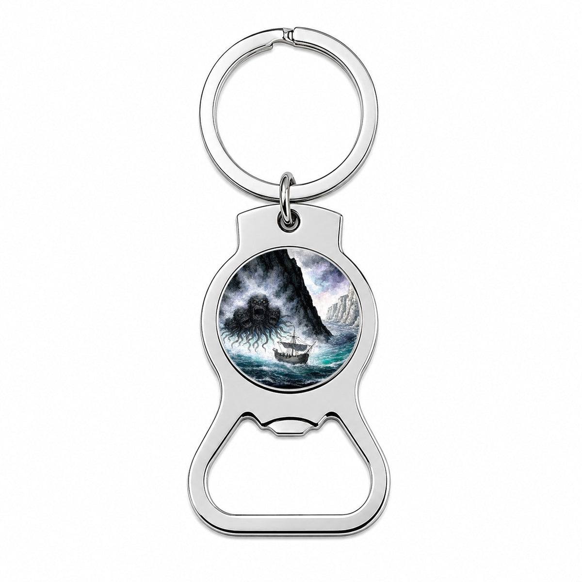 Scylla Greek Sea Monster Bottle Opener Keychain