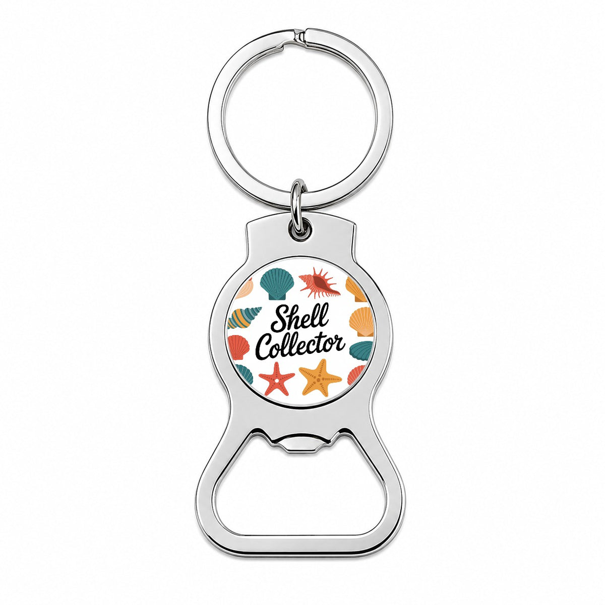 Shell Collector Seashells Bottle Opener Keychain