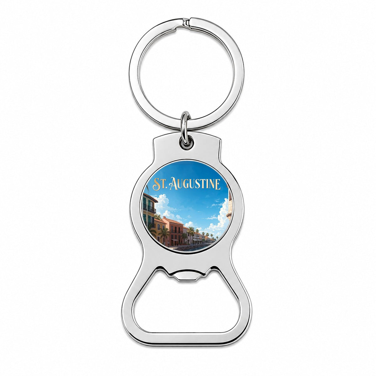 St Augustine Florida Travel Bottle Opener Keychain