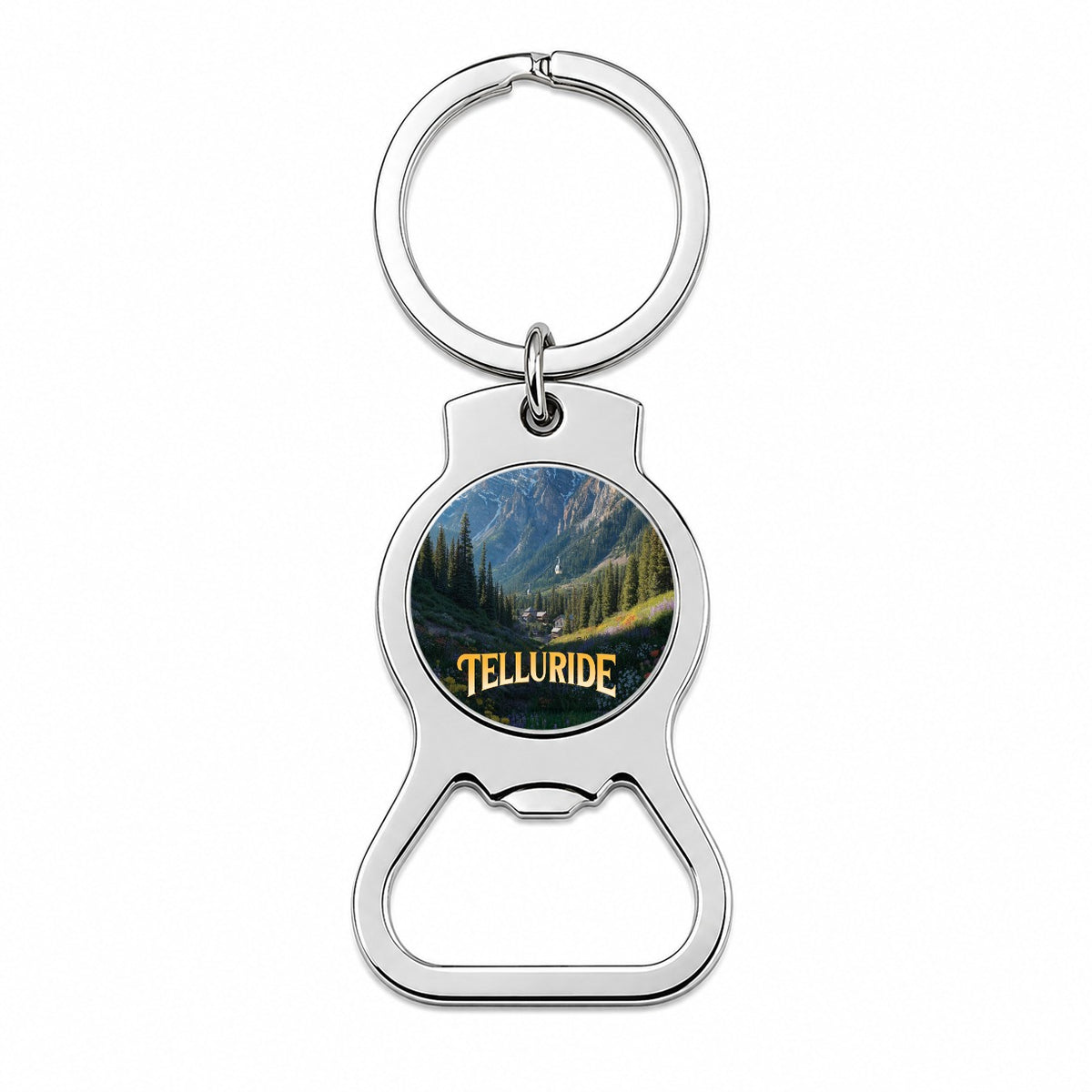Telluride Colorado Travel Bottle Opener Keychain