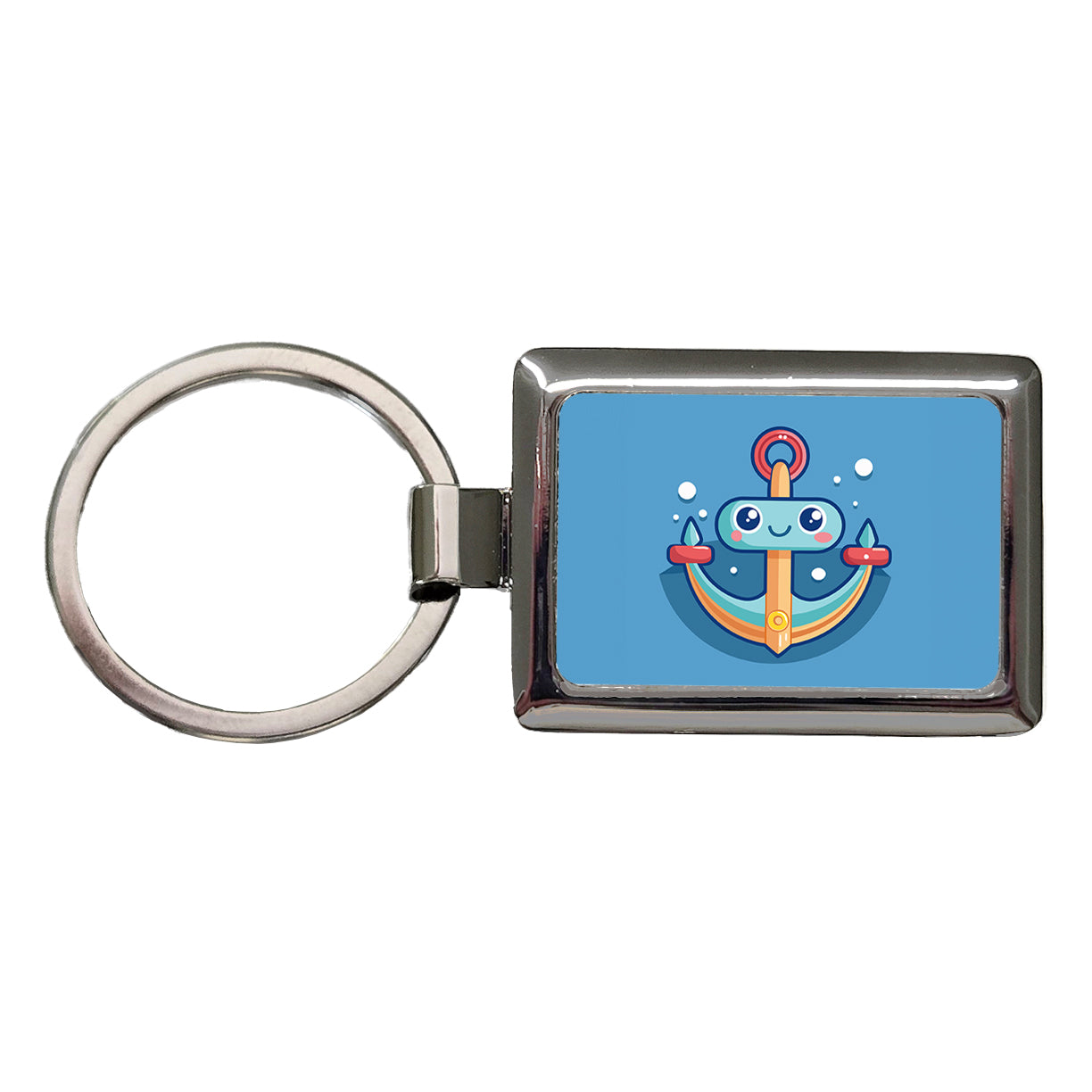 Boat Anchor Cute Rectangle Metal Keychain