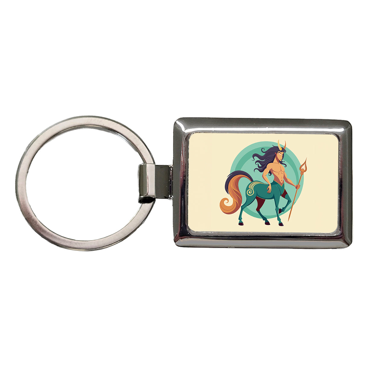 Centaur Greek Mythology Rectangle Metal Keychain