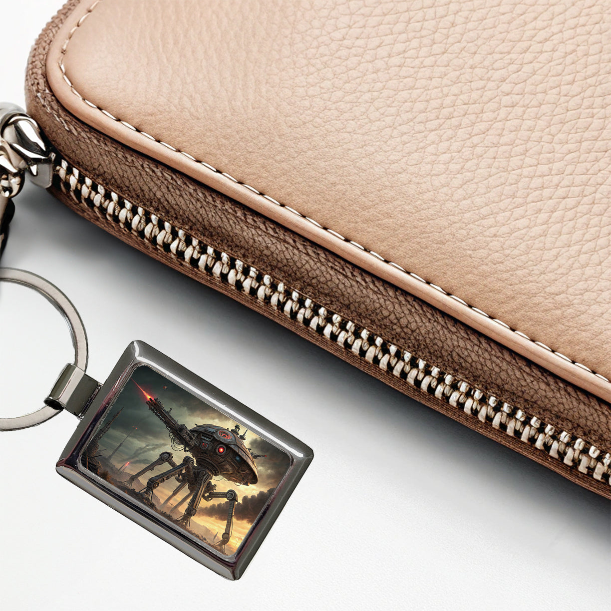 War Of The Worlds Sci-fi Martian War Machine Rectangle Metal Keychain